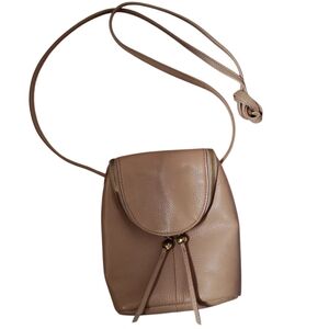 Hobo Tan Leather Small Crossbody Bag